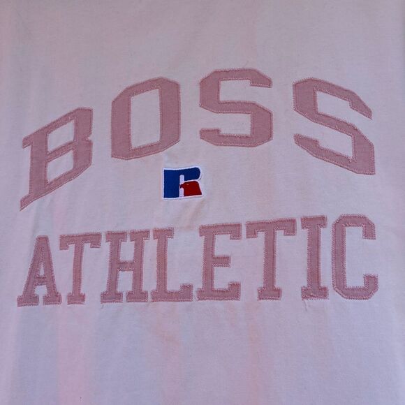 Hugo Boss ivory/cream t-shirt, chest logo, shirt sleeves, size Medium - Picture 3 of 10